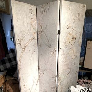2 sided flowered canvas Room Divider